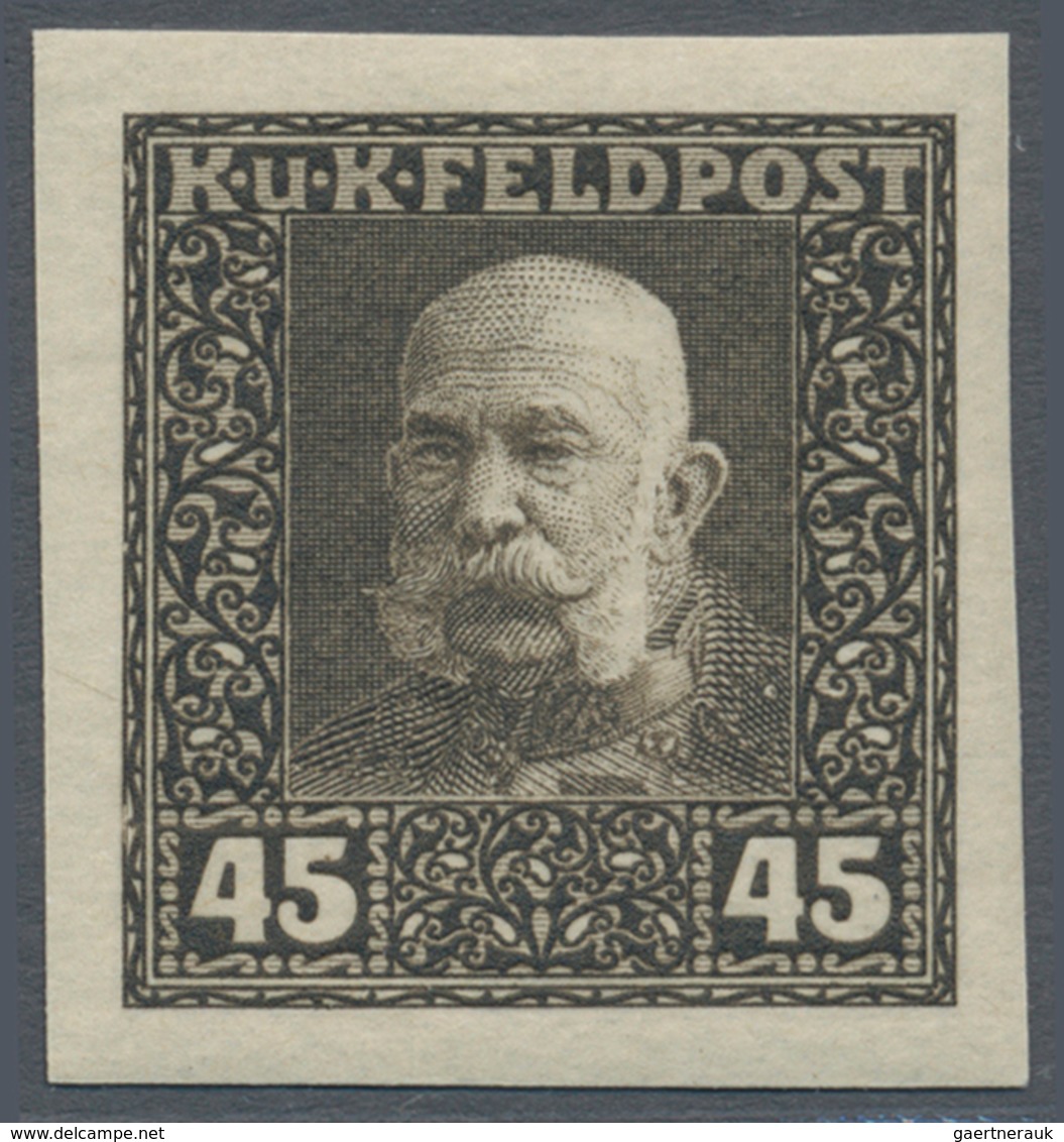 Österreichisch-Ungarische Feldpost - Allgemeine Ausgabe: 1915, Franz Joseph entgültige Ausgabe 1 H -