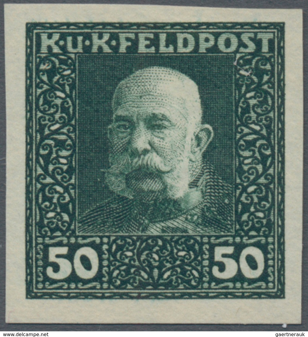 Österreichisch-Ungarische Feldpost - Allgemeine Ausgabe: 1915, Franz Joseph Entgültige Ausgabe 1 H - - Other & Unclassified