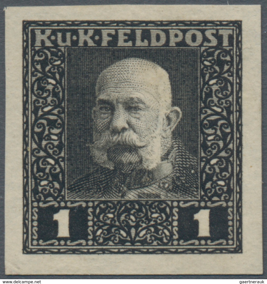 Österreichisch-Ungarische Feldpost - Allgemeine Ausgabe: 1915, Franz Joseph entgültige Ausgabe 1 H -