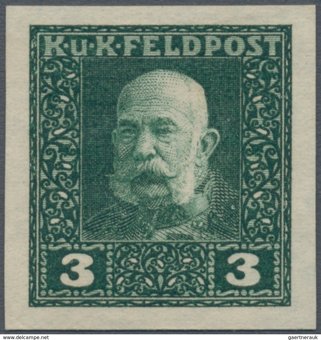 Österreichisch-Ungarische Feldpost - Allgemeine Ausgabe: 1915, Franz Joseph entgültige Ausgabe 1 H -