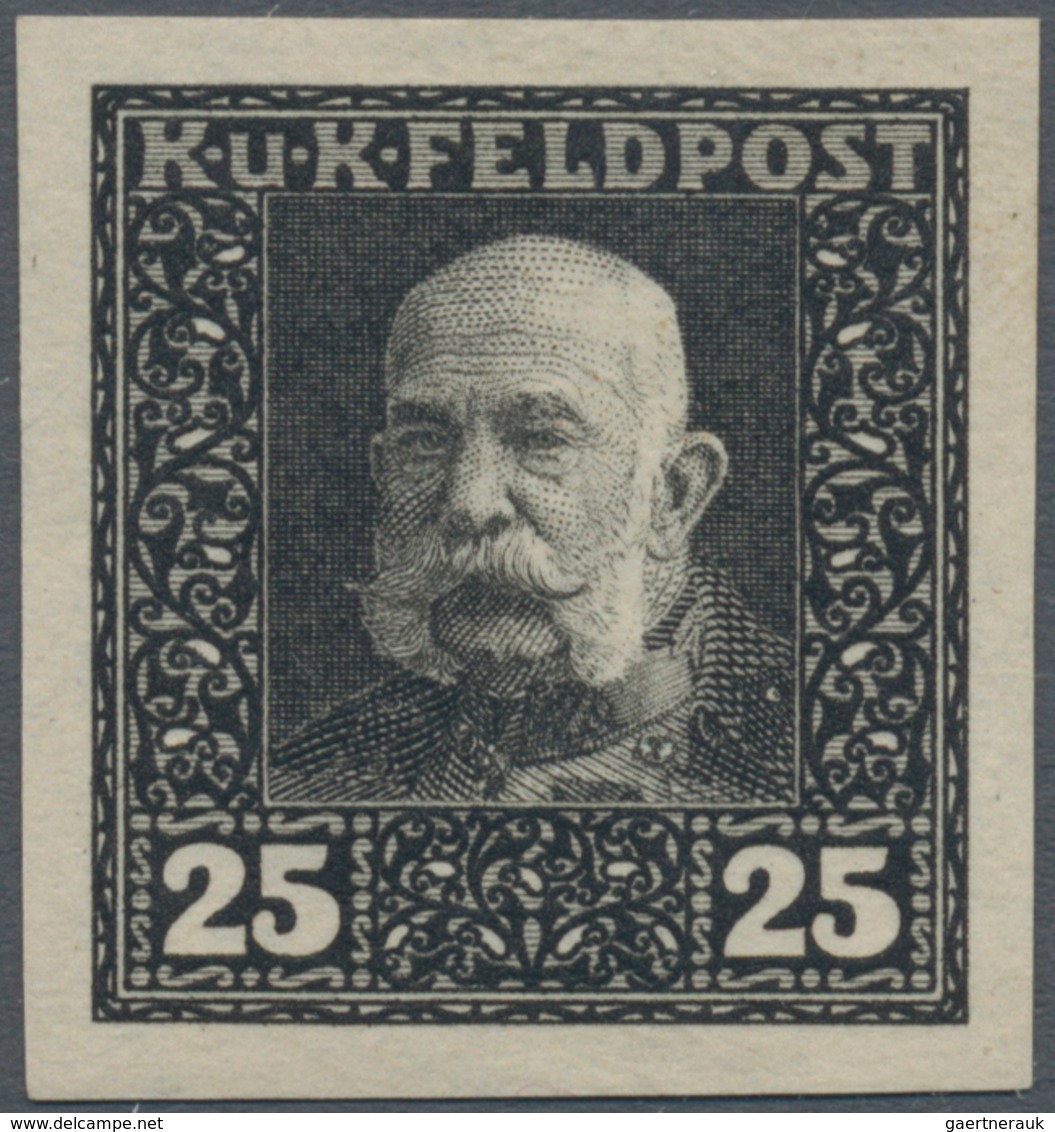 Österreichisch-Ungarische Feldpost - Allgemeine Ausgabe: 1915, Franz Joseph entgültige Ausgabe 1 H -