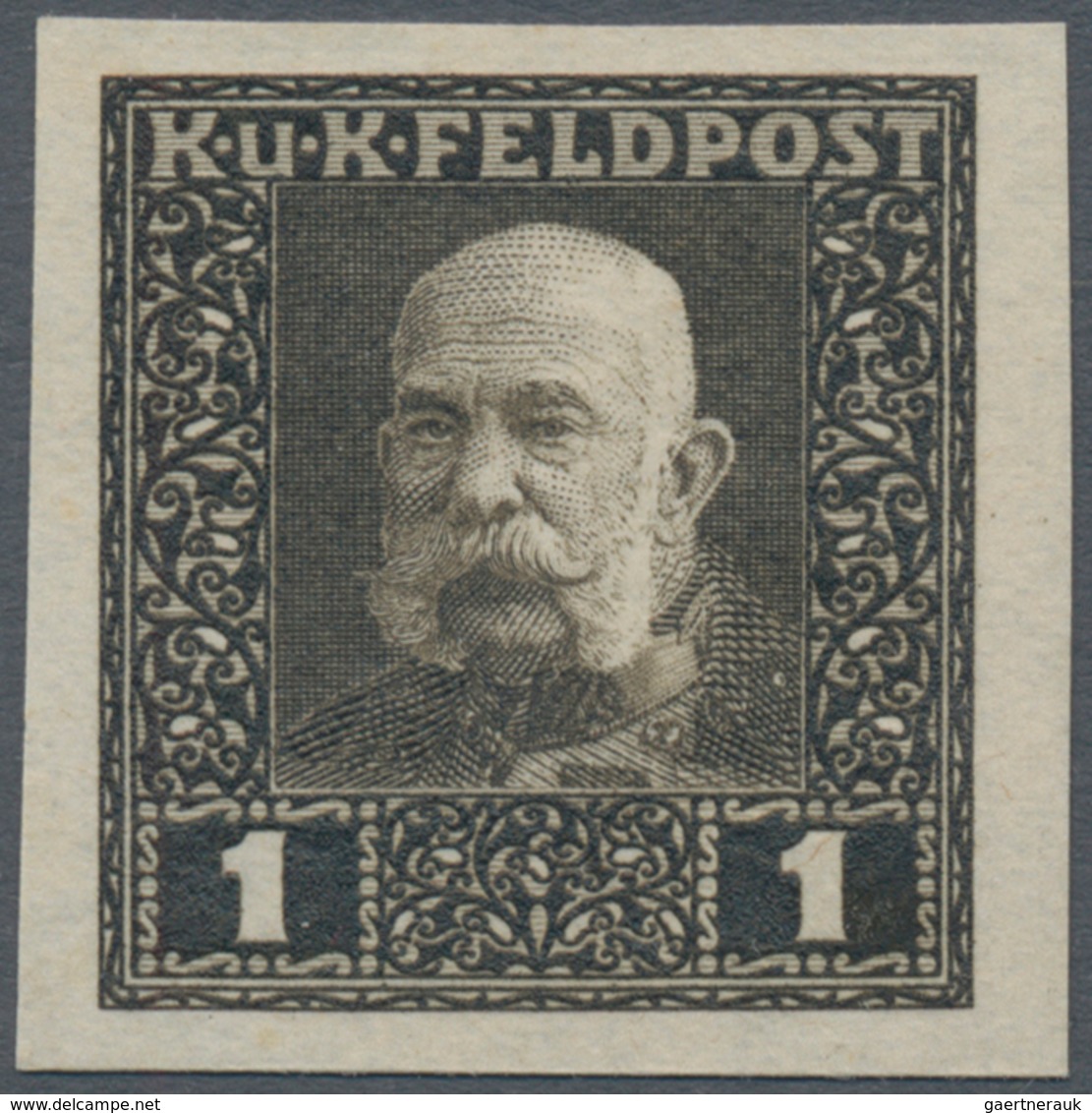 Österreichisch-Ungarische Feldpost - Allgemeine Ausgabe: 1915, Franz Joseph entgültige Ausgabe 1 H -