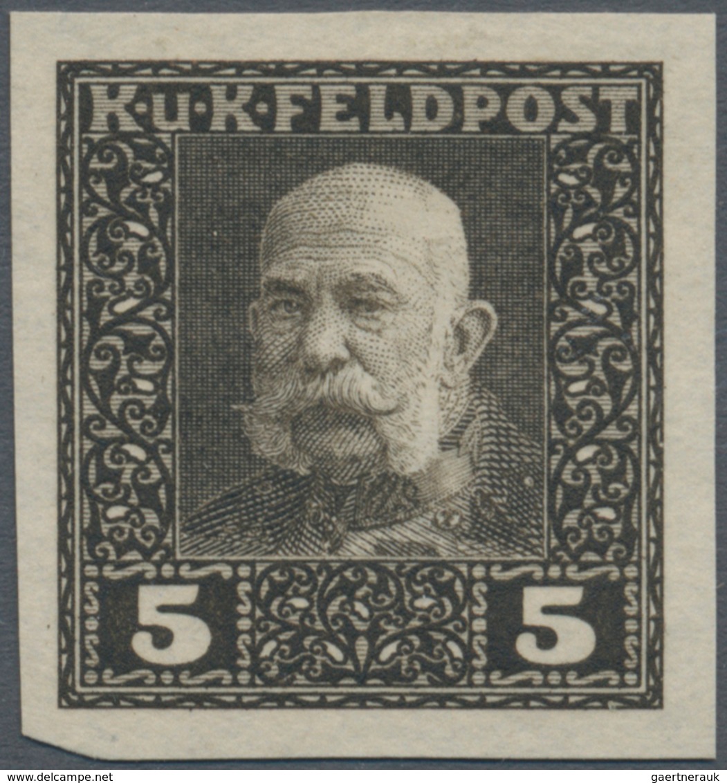 Österreichisch-Ungarische Feldpost - Allgemeine Ausgabe: 1915, Franz Joseph entgültige Ausgabe 1 H -