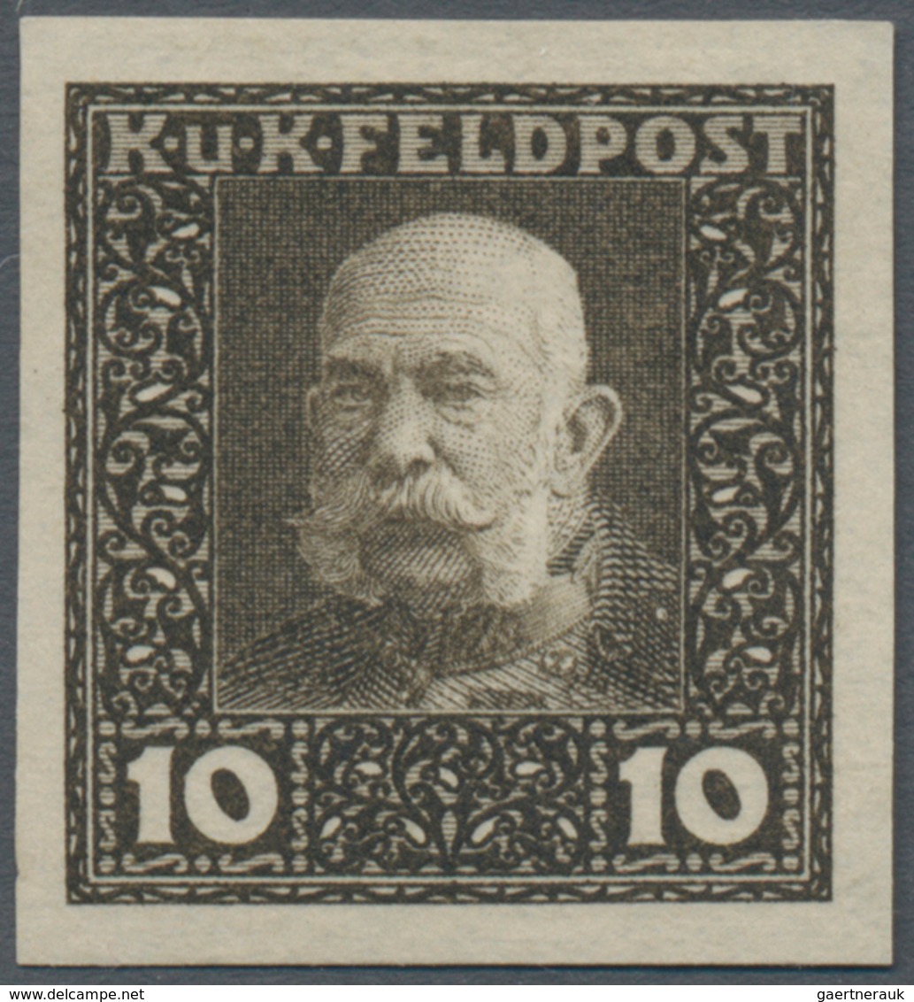 Österreichisch-Ungarische Feldpost - Allgemeine Ausgabe: 1915, Franz Joseph entgültige Ausgabe 1 H -