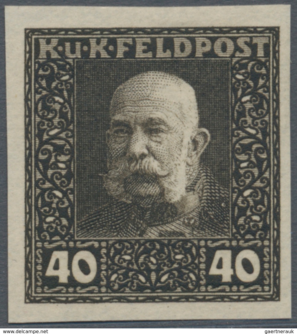 Österreichisch-Ungarische Feldpost - Allgemeine Ausgabe: 1915, Franz Joseph entgültige Ausgabe 1 H -