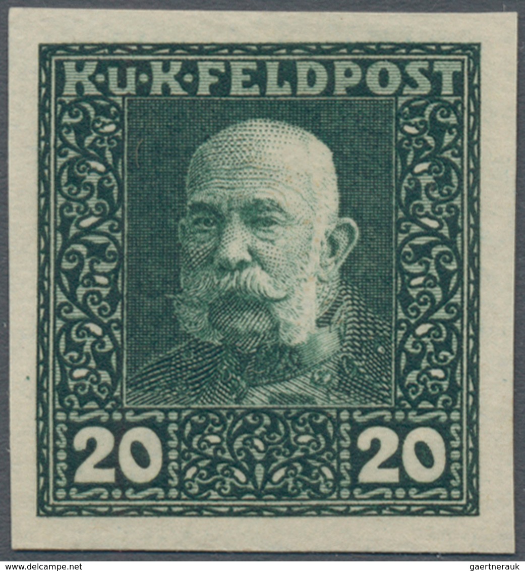 Österreichisch-Ungarische Feldpost - Allgemeine Ausgabe: 1915, Franz Joseph entgültige Ausgabe 1 H -