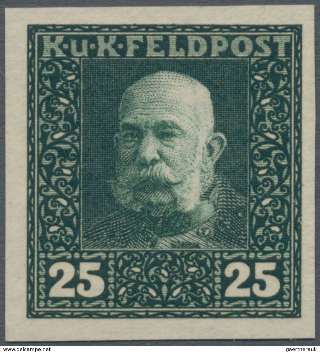 Österreichisch-Ungarische Feldpost - Allgemeine Ausgabe: 1915, Franz Joseph entgültige Ausgabe 1 H -