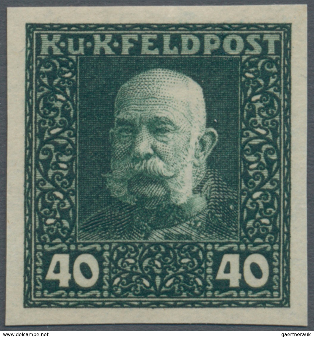 Österreichisch-Ungarische Feldpost - Allgemeine Ausgabe: 1915, Franz Joseph entgültige Ausgabe 1 H -