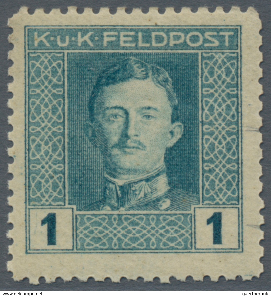 Österreichisch-Ungarische Feldpost - Allgemeine Ausgabe: 1917 Kaiser Karl I Komplette Postfrische Ga - Other & Unclassified