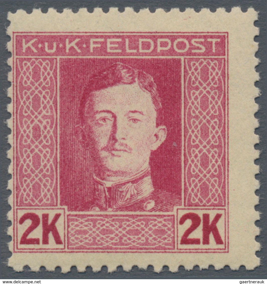 Österreichisch-Ungarische Feldpost - Allgemeine Ausgabe: 1917 Kaiser Karl I komplette postfrische Ga