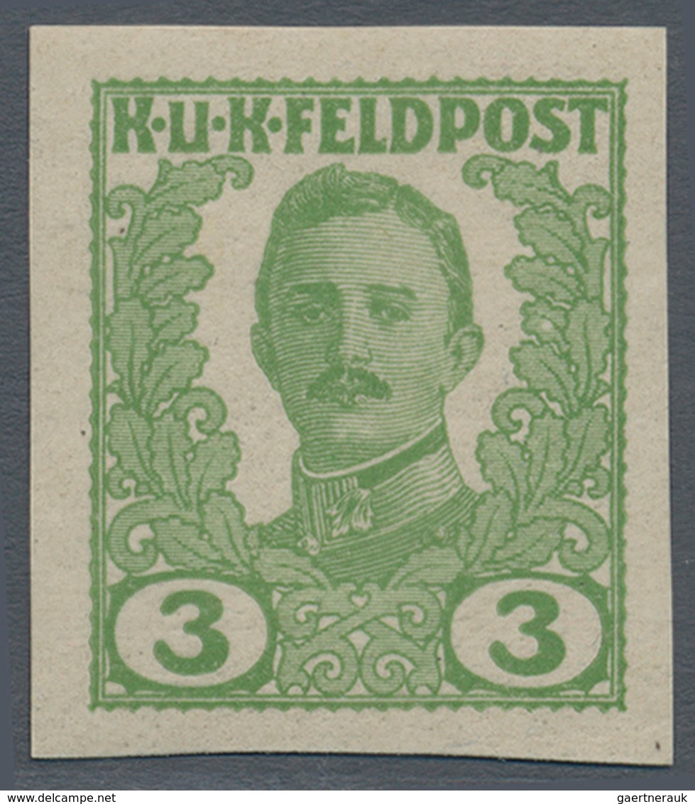 Österreichisch-Ungarische Feldpost - Allgemeine Ausgabe: 1918, Elf UNVERAUSGABTE Werte 1 H Bis 90 H - Other & Unclassified