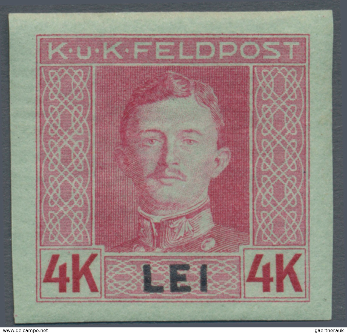 Österreichisch-Ungarische Feldpost - Rumänien: 1917, Siebzehn UNGEZÄHNTE Marken Kaiser Karl 1 H bis