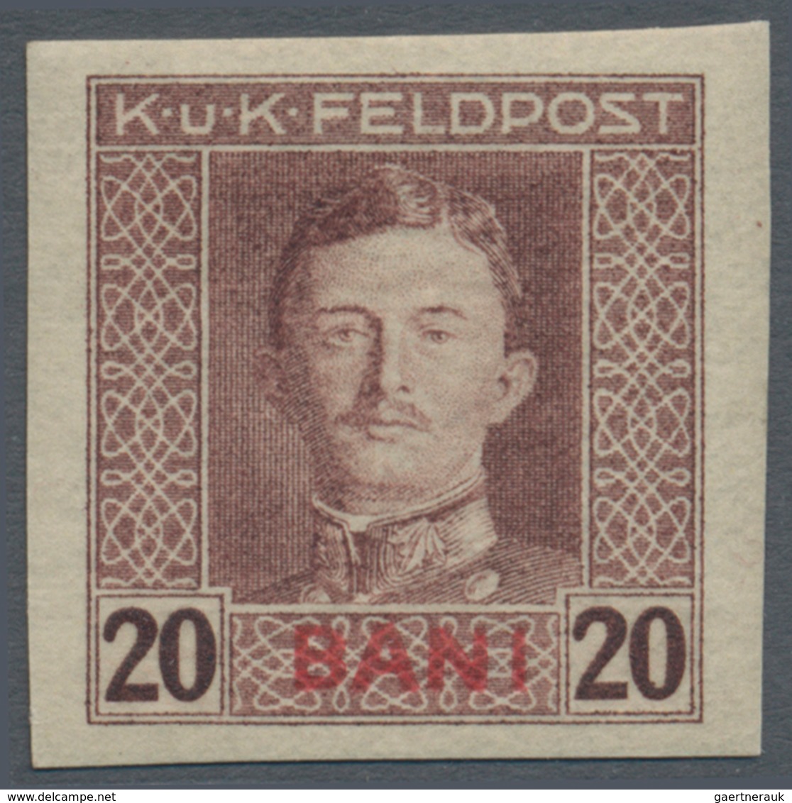 Österreichisch-Ungarische Feldpost - Rumänien: 1917, Siebzehn UNGEZÄHNTE Marken Kaiser Karl 1 H bis