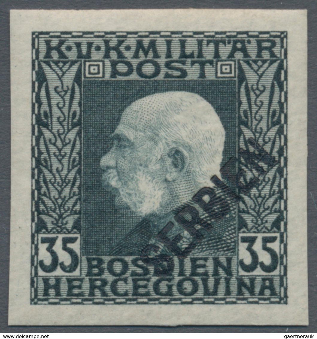 Österreichisch-Ungarische Feldpost - Serbien: 1916, Kaiser Franz Joseph 1 H Bis 4 10 K Kompletter UN - Other & Unclassified