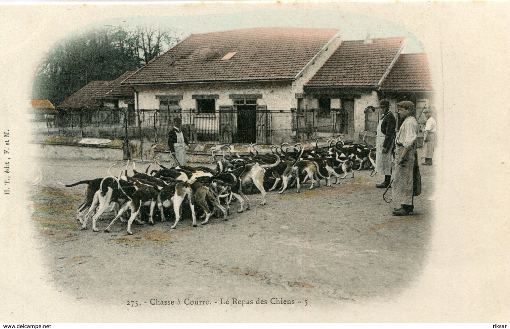 CHASSE A COURRE(VENERIE) FONTAINEBLEAU(CARTE EN COULEUR) - Chasse