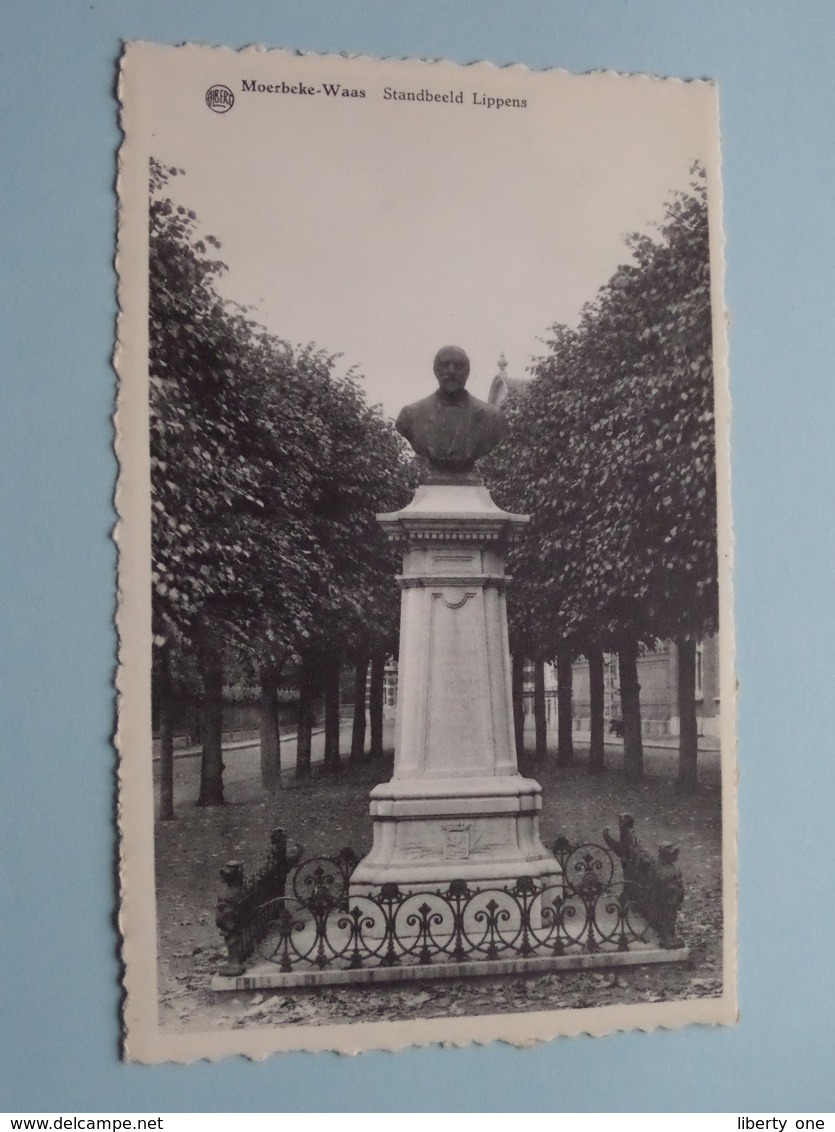 Standbeeld LIPPENS ( Albert ) 19?? ( Voir / Zie Photo ) ! - Moerbeke-Waas