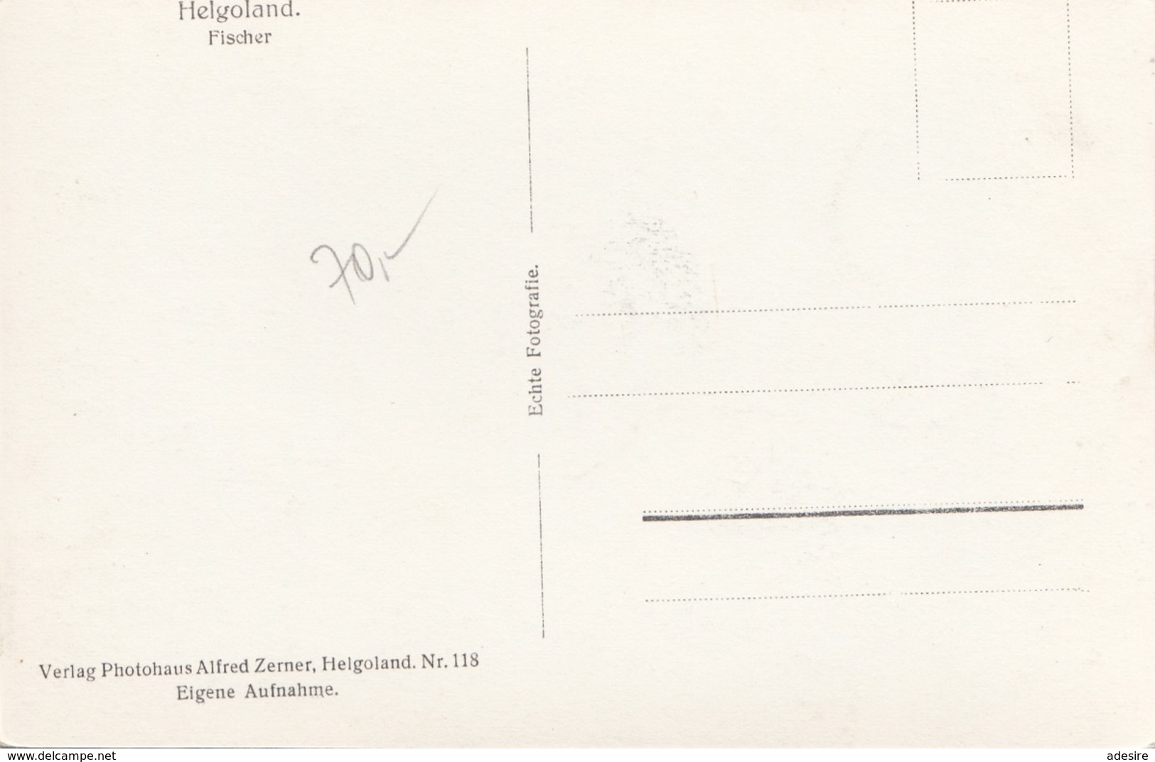 FISCHER Auf Helgoland - Fotokarte - Fischerei