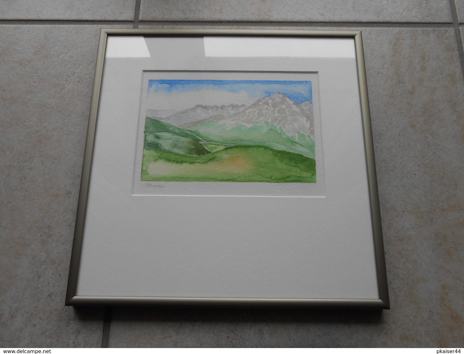 Aquarell CH "OFENPASS" - 350 € - (R) - Acquarelli