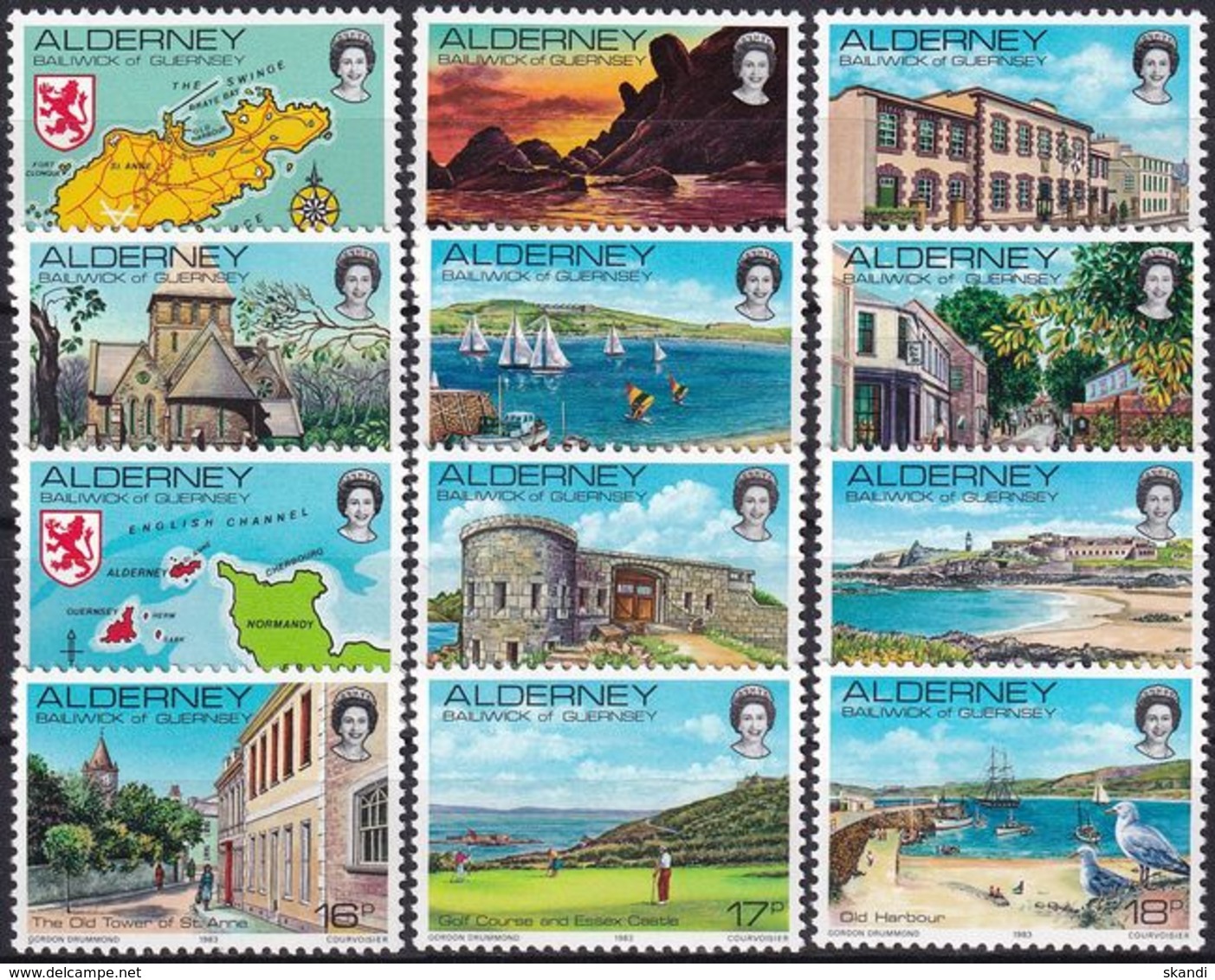 ALDERNEY 1983 Mi-Nr. 1/12 ** MNH - Alderney