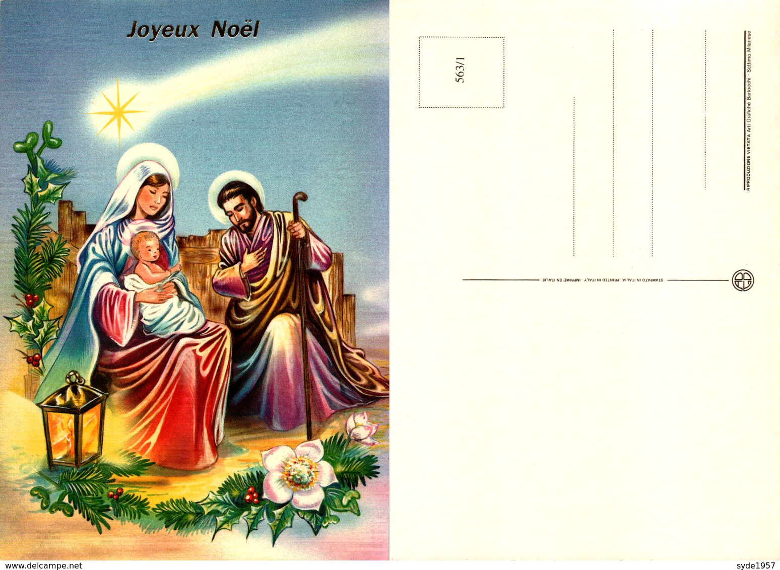 Joyeux Noel  ARTI  GRAFICHE BARLOCCHI 563/1 563/2  563/3 Et 563/4 - Other & Unclassified