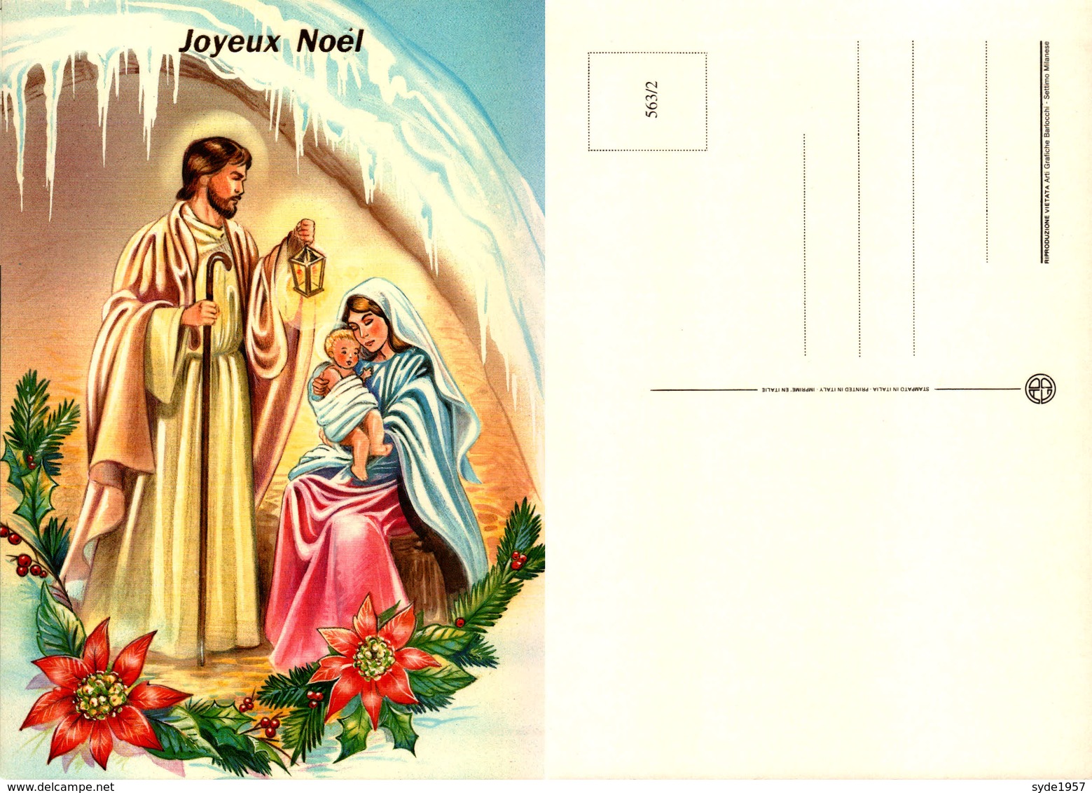 Joyeux Noel  ARTI  GRAFICHE BARLOCCHI 563/1 563/2  563/3 Et 563/4 - Other & Unclassified