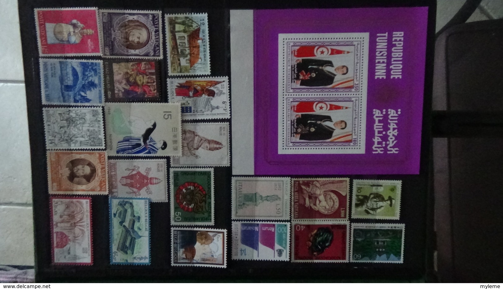 Collection de timbres et blocs ** de tous pays dont quelques blocs de Tunisie. A saisir !!!