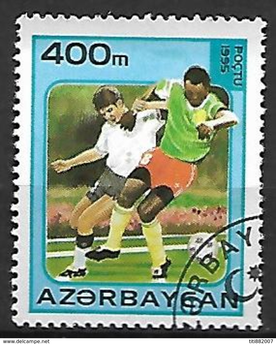 AZERBAIDJAN   -   1995 .  Y&T N° 242E  Oblitéré .  FOOT-BALL - Azerbaïdjan