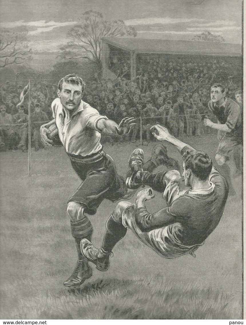 THE GRAPHIC N.1415 JANUARY 9, 1897. 32 Pages. Rugby Football, Turkey, Niger, Italy, Emgadine Davos, Rhodesia - Other & Unclassified