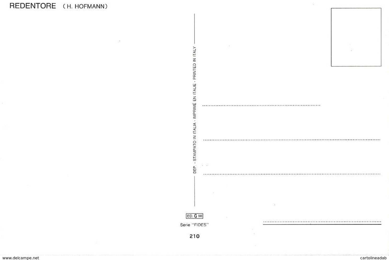 [MD2377] CPM - REDENTORE - H. HOFMANN - Non Viaggiata - Altri & Non Classificati