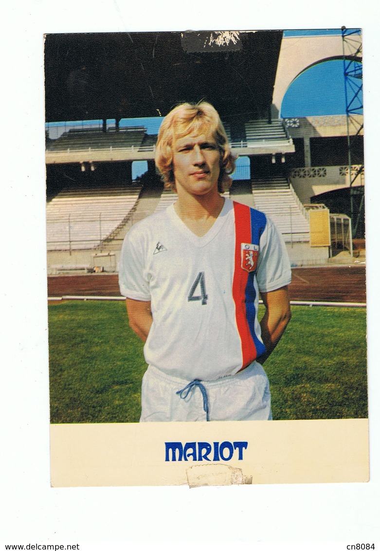 CARTE PUBLICITE OLYMPIQUE LYONNAIS , O L  , JOUEUR YVES MARIOT - Football