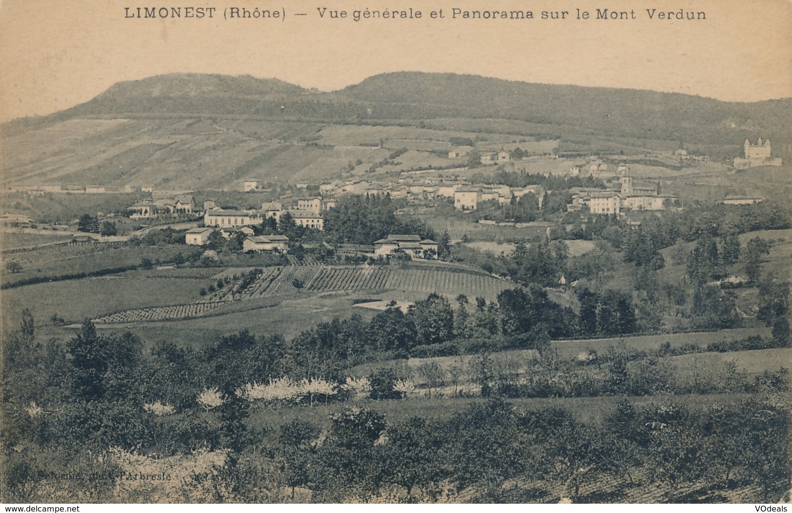 CPA - France - (69) Rhône - Limonest - Vue Générale Et Panorama Sur Le Mont Verdun - Limonest