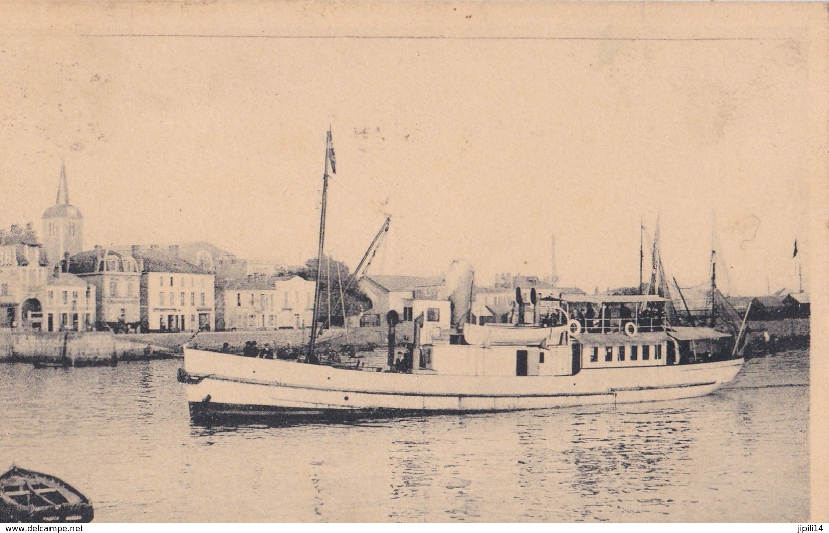 LES SABLES D OLONNE DEPART DU BATEAU EXCURSION  " VILLE DE SAINT NAZAIRE "  ACHAT IMMEDIAT - Sables D'Olonne