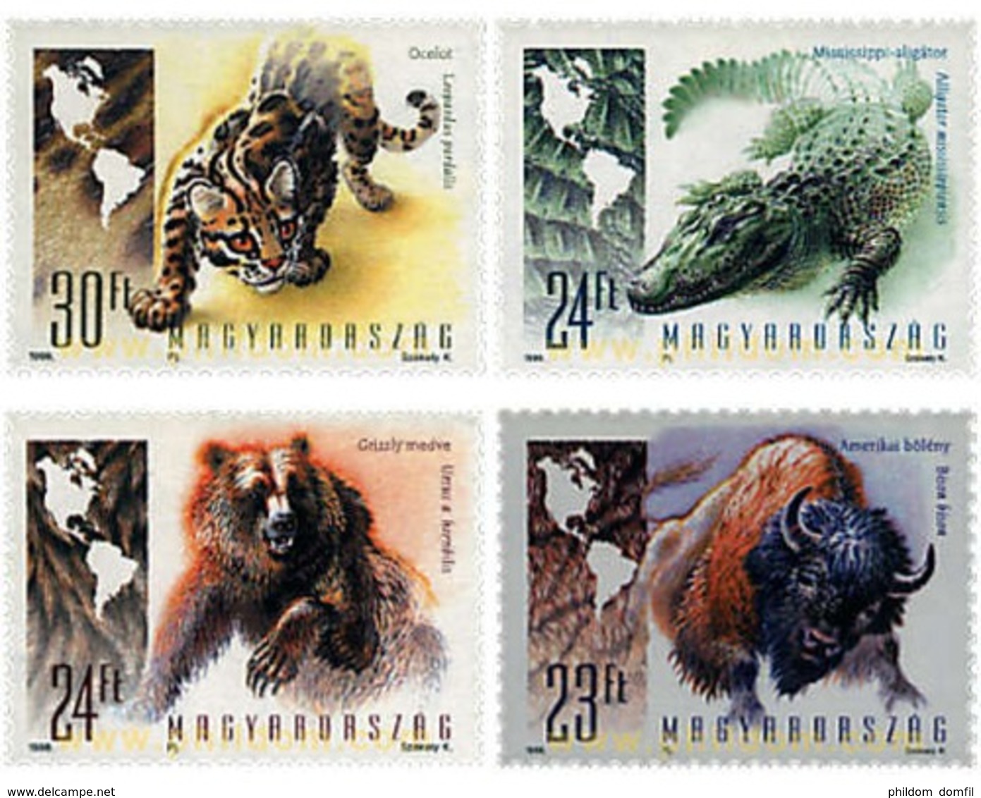 Ref. 40061 * MNH * - HUNGARY. 1998. ANIMALES DEL CONTINENTE AMERICANO - Sonstige & Ohne Zuordnung