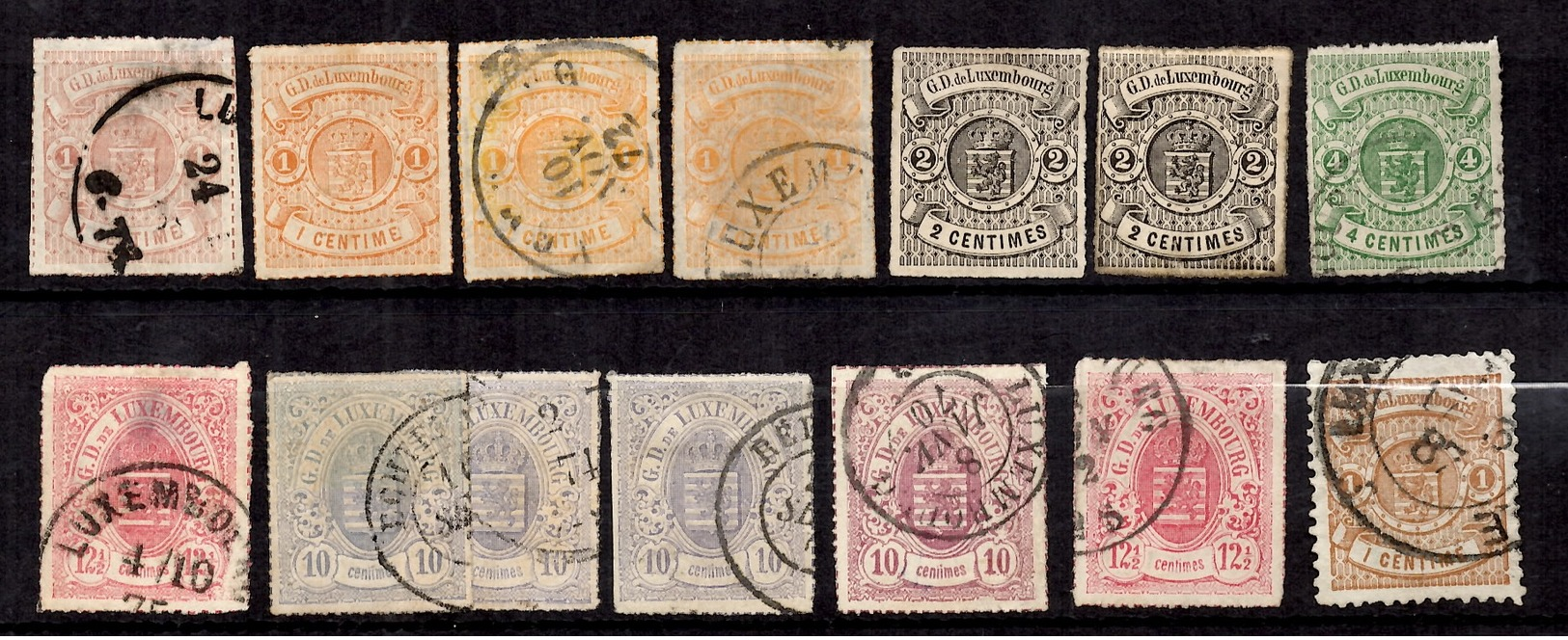 Luxembourg Belle Petite Collection De Classiques 1865/1880. Bonnes Valeurs. B/TB. A Saisir! - Collezioni