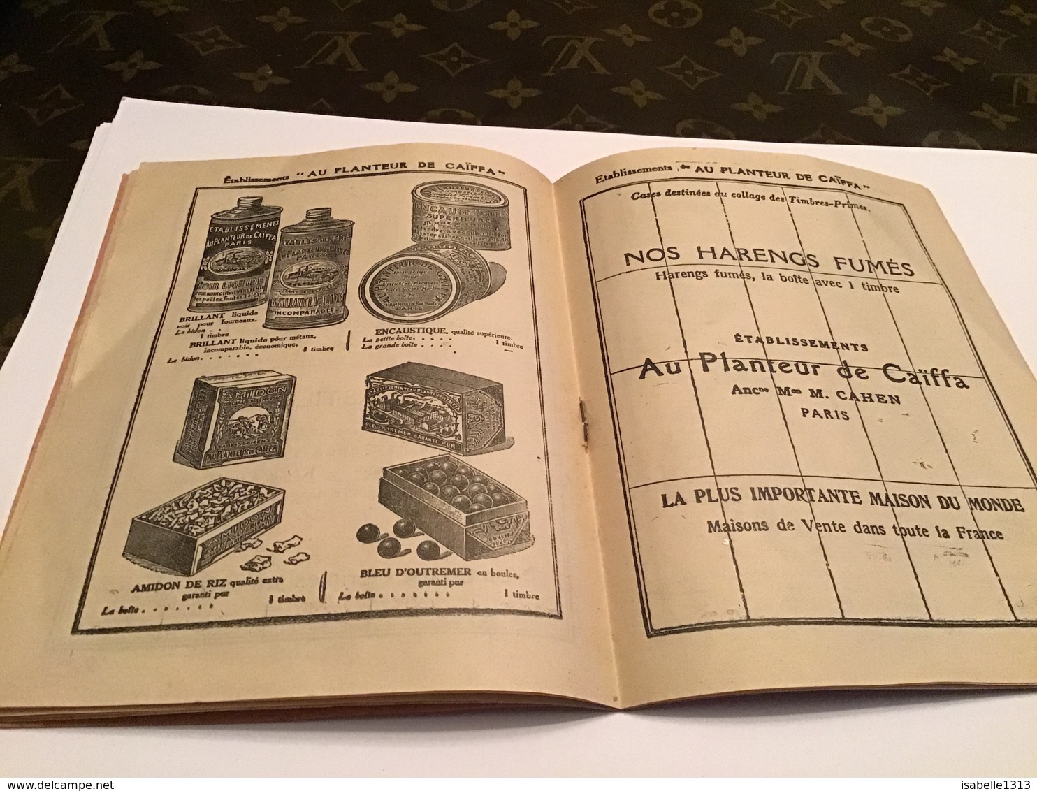 Café spécialité De café établissement au planteur caiffa Carnet de timbres prime 1925 1926