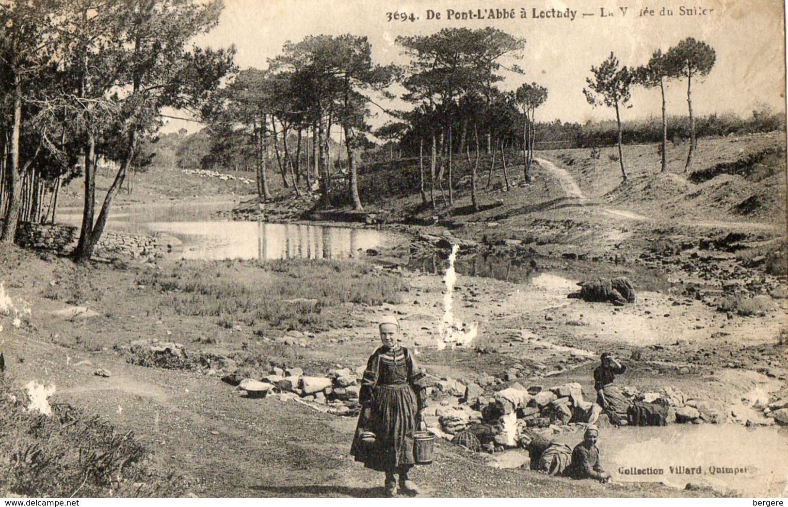 29. CPA.  Vallée Du Suller, De Pont L'Abbé à Loctudy.  Laveuses, Lavandiéres Au Travail. - Loctudy