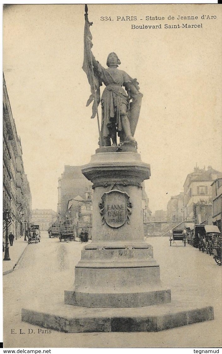 PARIS - Statue De Jeanne D'Arc - Boulevard St Marcel - Statues