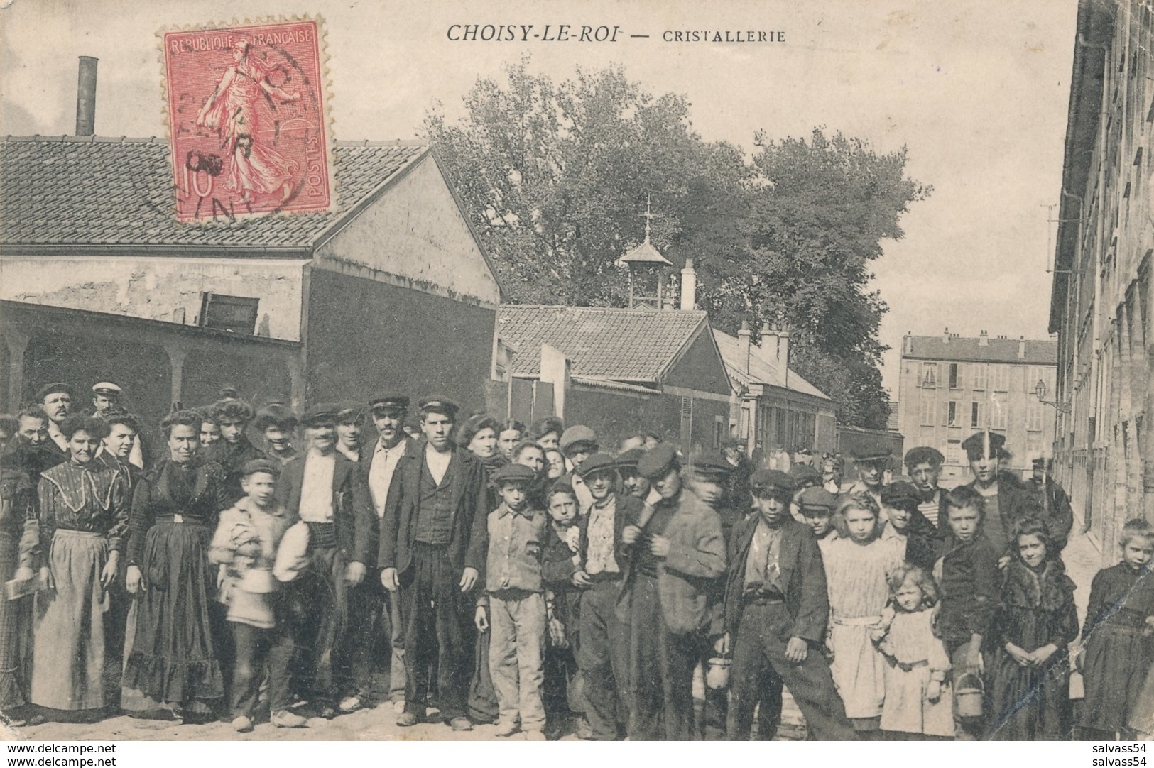 94) CHOISY-LE-ROI : Cristallerie - Ouvriers (1906) Coin Bas Droit Plié - Choisy Le Roi