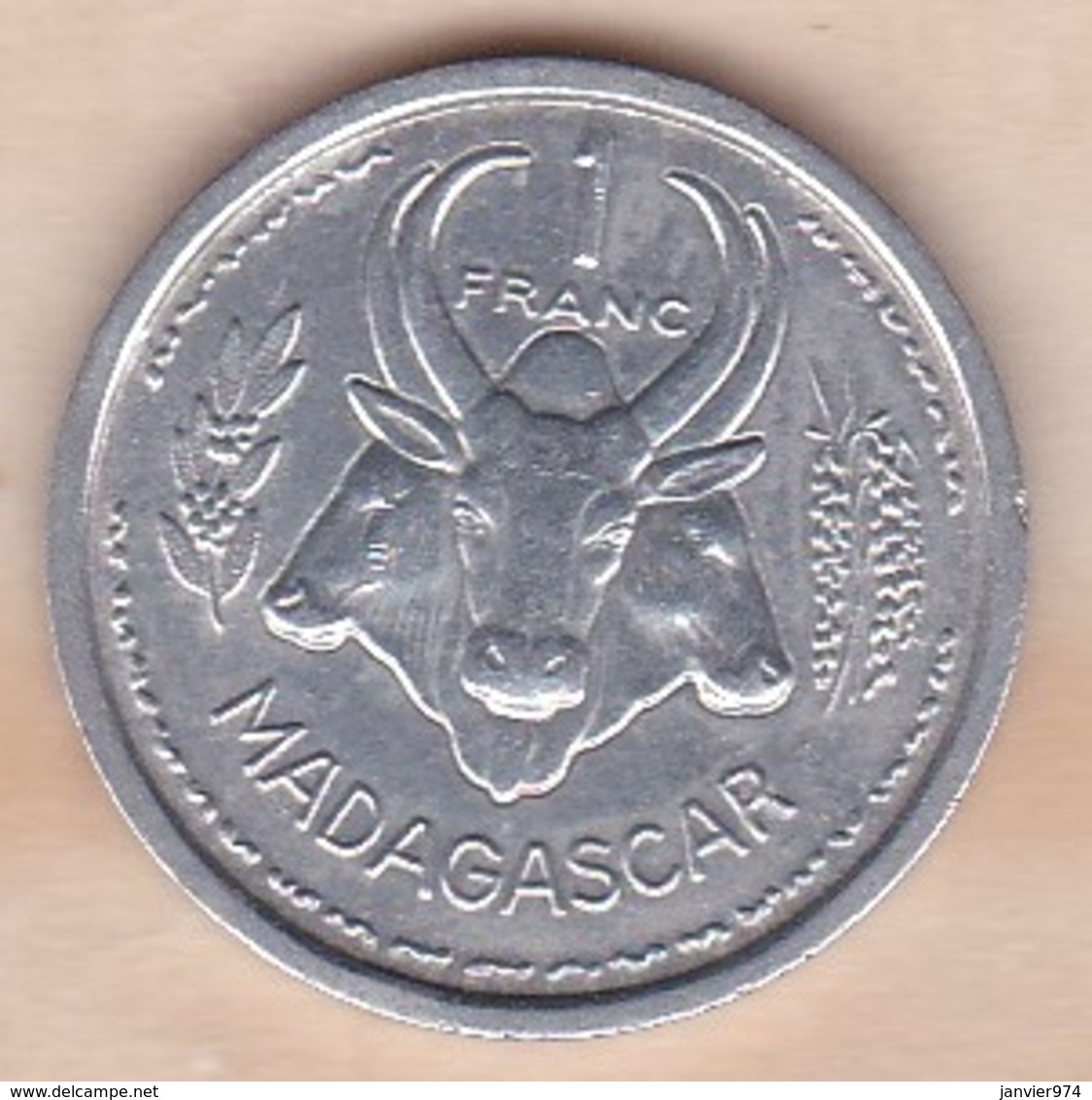 MADAGASCAR - UNION FRANCAISE. 1 FRANC 1948. ALUMINIUM - Madagascar