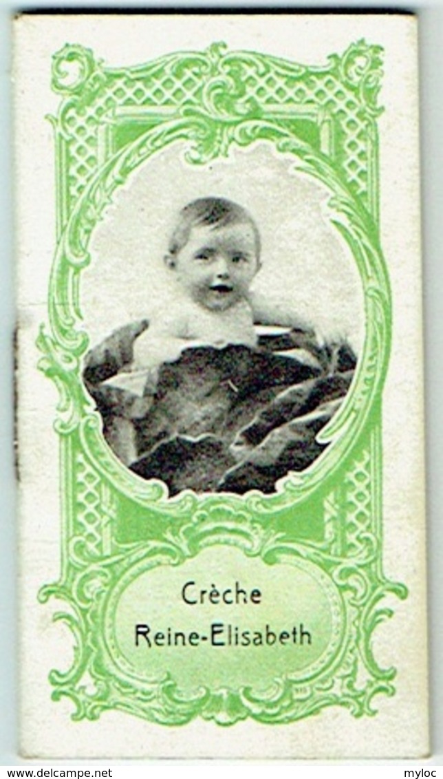 Calendrier Publicité. Crèche Reine-Elisabeth. 1925 - Tamaño Pequeño : 1921-40