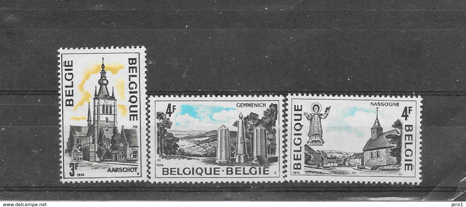 België 1974 Y&T  Nr 1734/1736 (**) - Unused Stamps