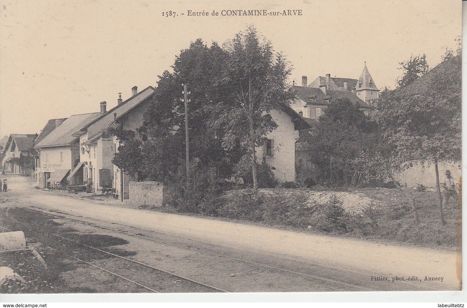 Entrée De CONTAMINE SUR ARVE ( Voie Chemin De Fer ) - Contamine-sur-Arve