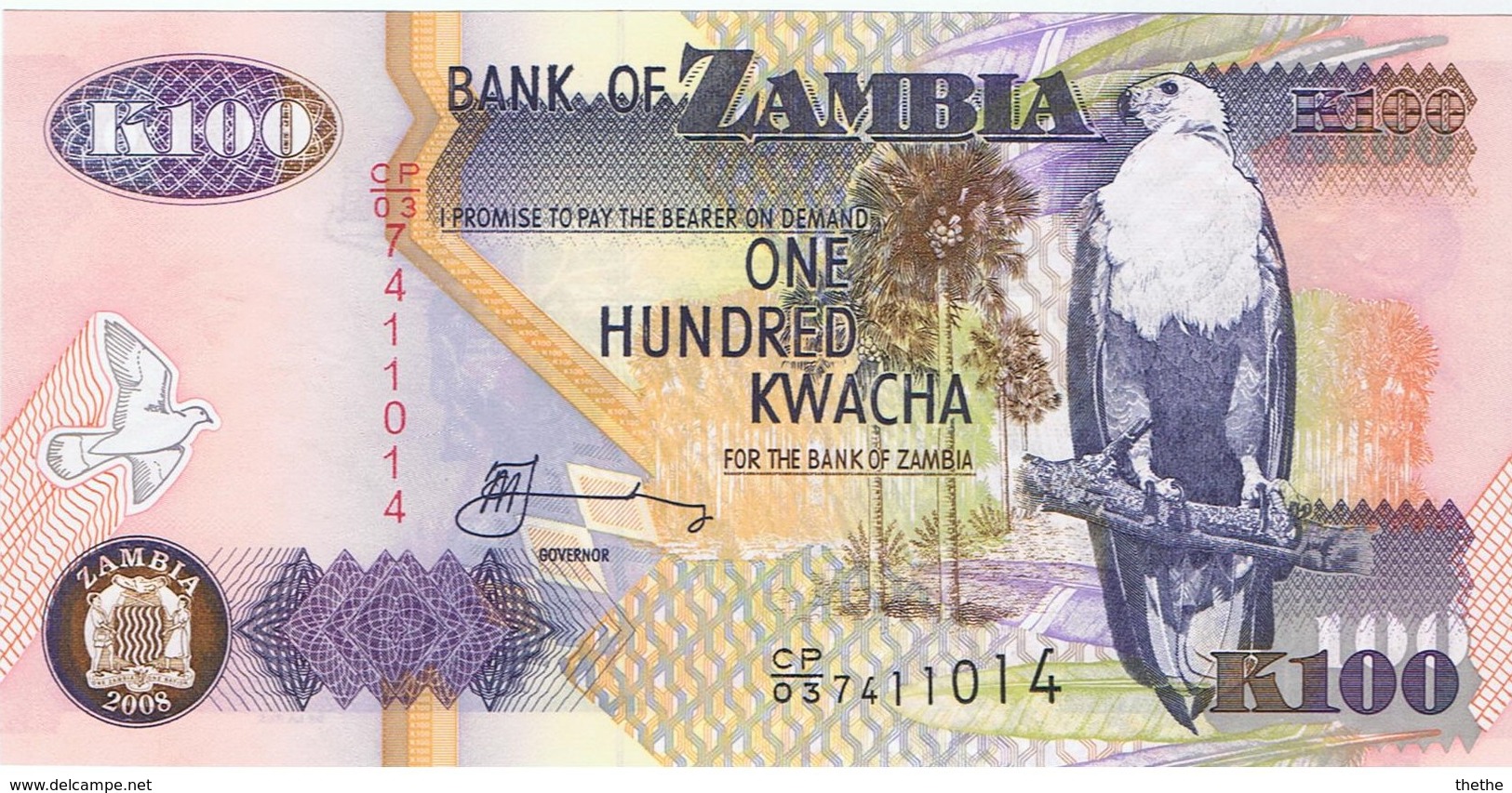 ZAMBIE - 100 Kwacha - NEUF - Zambie