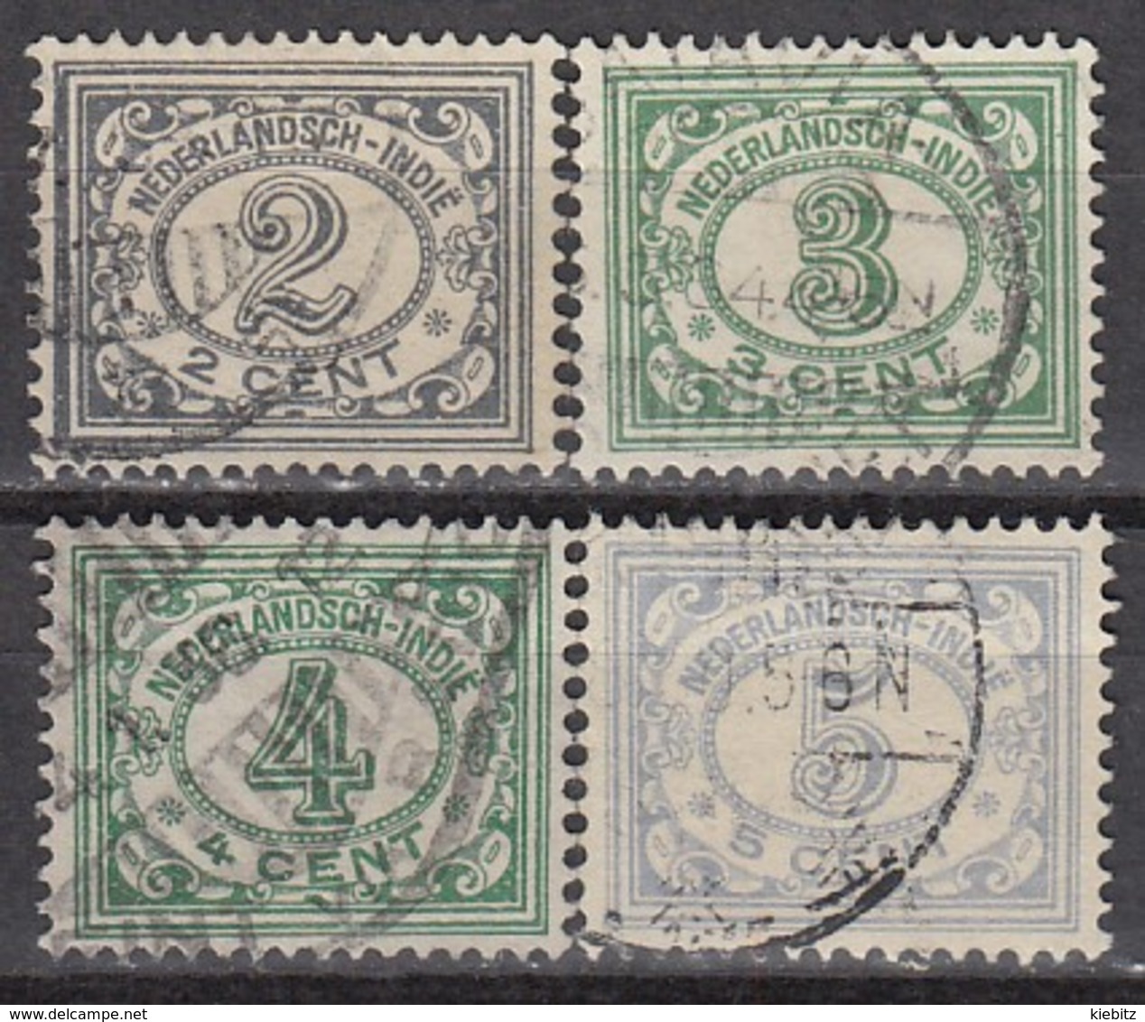 NIED. INDIEN 1928 - MiNr: 156-160 4x   Used - Niederländisch-Indien