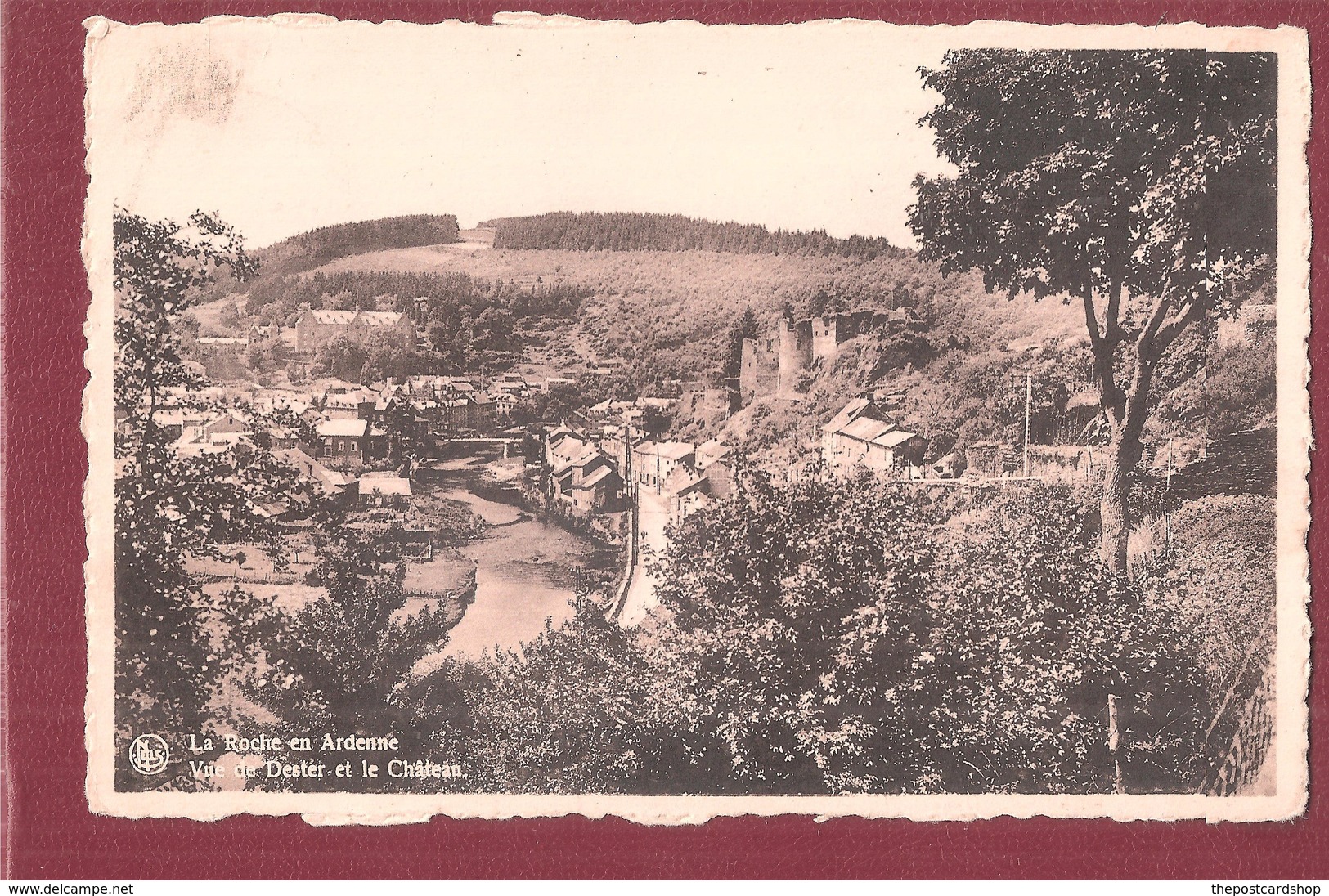 Good Postmark On La Roche-en-Ardenne - Vue De Dester Et Le Château - La-Roche-en-Ardenne