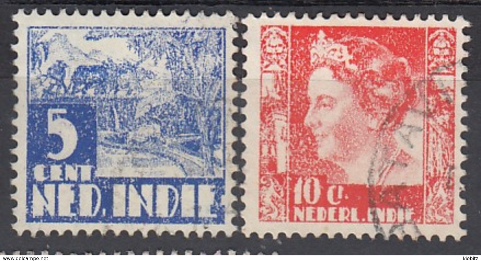 NIED. INDIEN 1938 - MiNr: 265+265  Used - Niederländisch-Indien