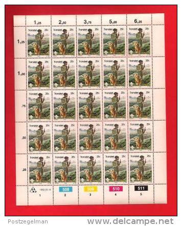 TRANSKEI, 1982, MNH Stamp(s) In Full Sheets, Boys Scouts,  Nr(s) 103-106 - Transkei