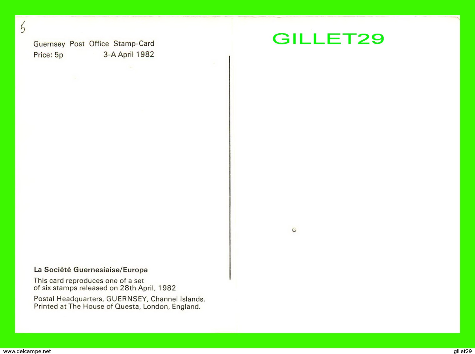 TIMBRES REPRÉSENTATIONS - GUERNSEY, FOUNDER PRESIDENT - ISSUED IN 1982 - - Timbres (représentations)