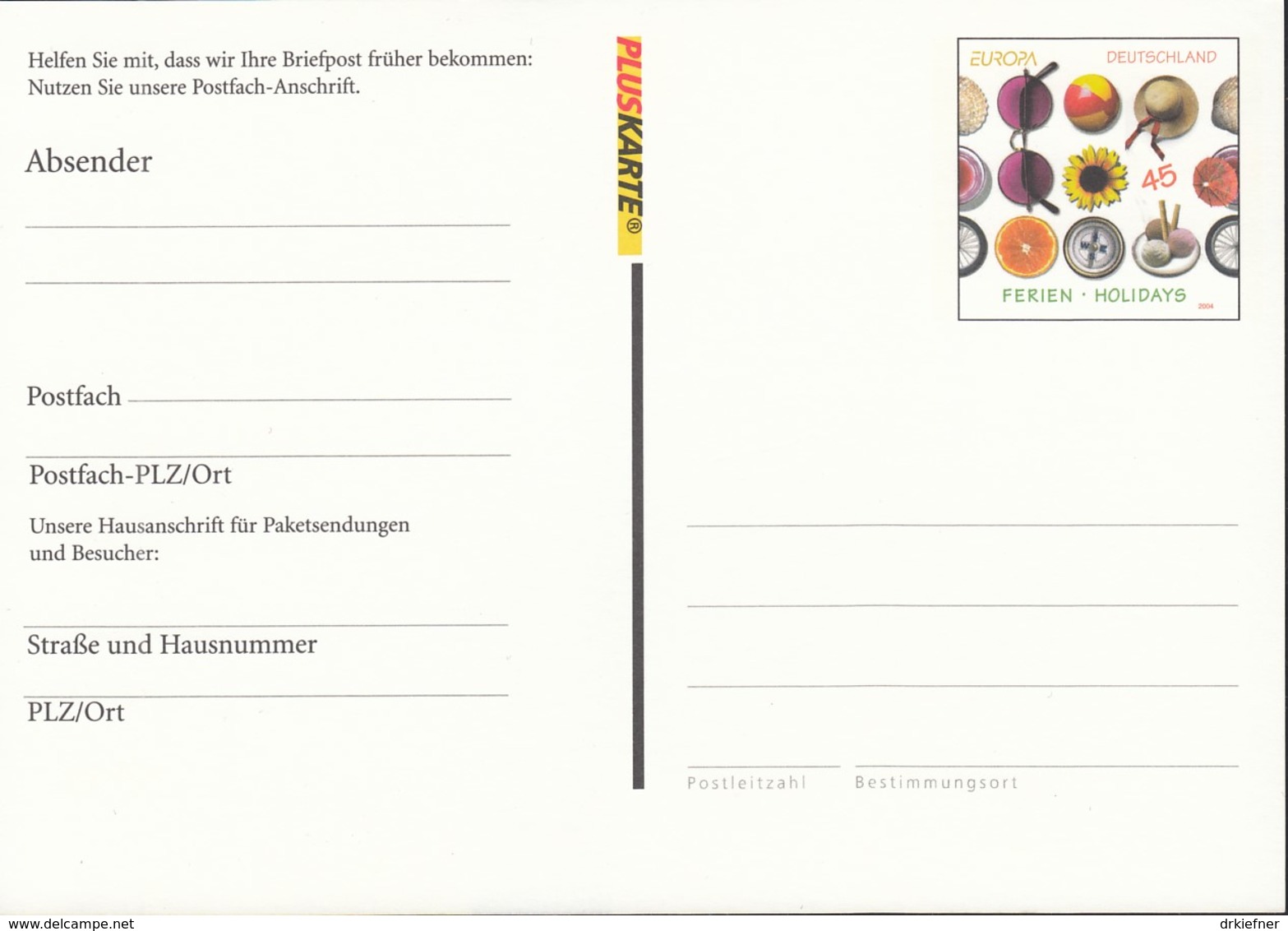 BRD  PFk 15, Ungebraucht, Postkarte In Eigenausgabe Der Deutschen Post AG, 2005 - Postkarten - Ungebraucht