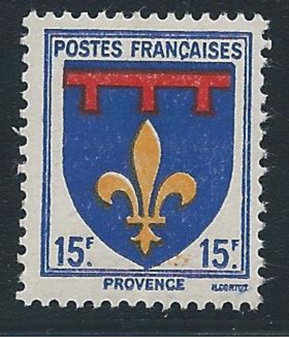FRANCE 1943 - YT N°574 - 15 F. Outremer, Rouge Et Jaune - Armoiries De Provinces - Provence - Neuf** - TTB Etat - 1941-66 Armoiries Et Blasons